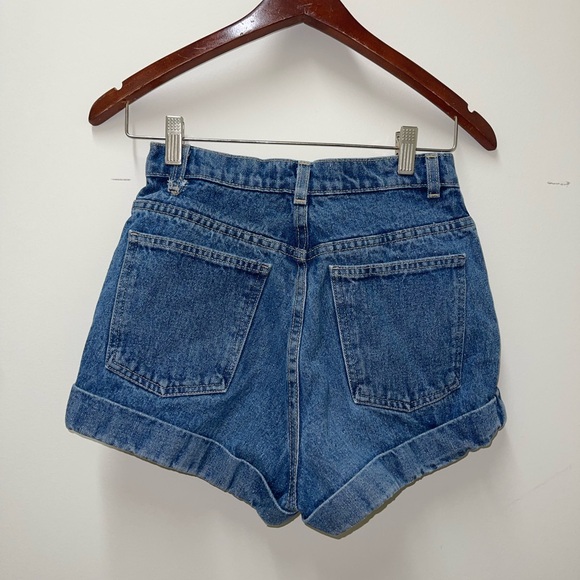 American Apparel Blue Jean Shorts - Picture 2 of 6